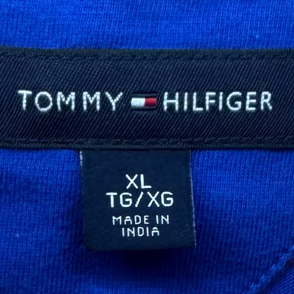 Tommy Hilfiger Striped Tee XL Red/Blue Pre-Owned Classic Fit - Picture 4 of 5